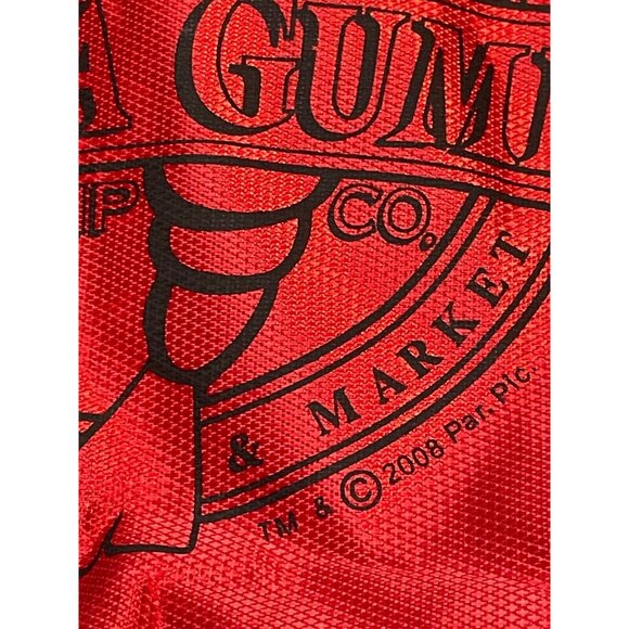 Bubba Gump Shrimp Co. drawstring cinch bag backpack 17" x 13" 2008 red - Picture 5 of 7